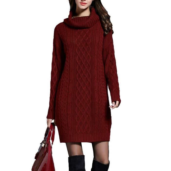 Pull rouge sales bordeaux femme
