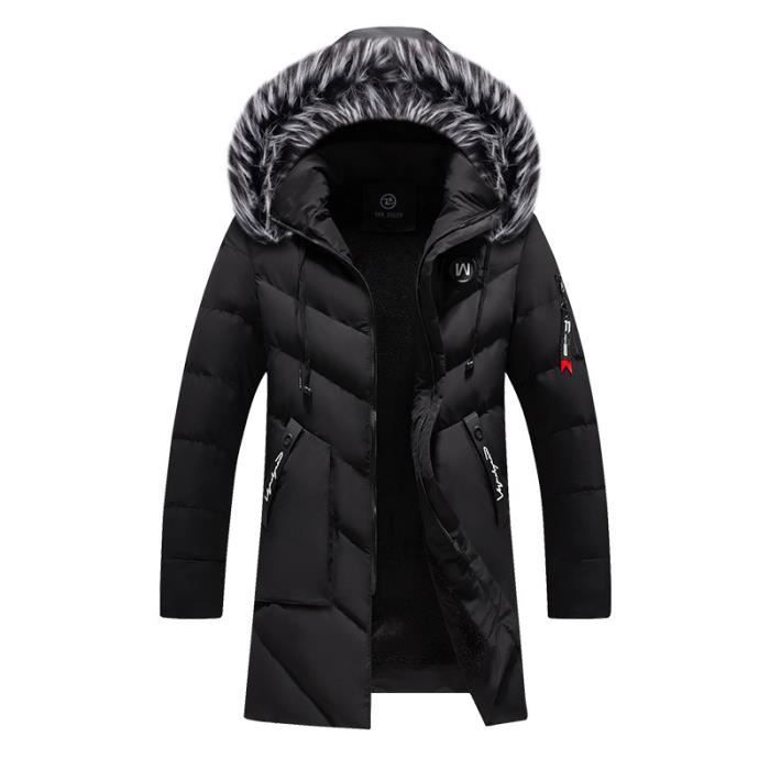 doudoune homme fourrure capuche