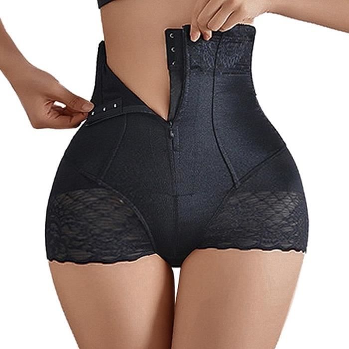 Gaine Combinaison Culotte Modelante Pour Femmes Taille Haute Controle Du Ventre Ajustable Ceinture Post Partum D Black E29 Blanc Cdiscount Pret A Porter