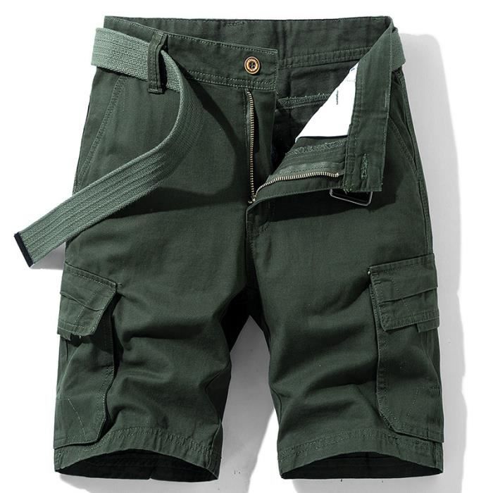 Short Bermuda Femme Chico's, Taille 10, Marron, Unie, Poches, Très Bon état