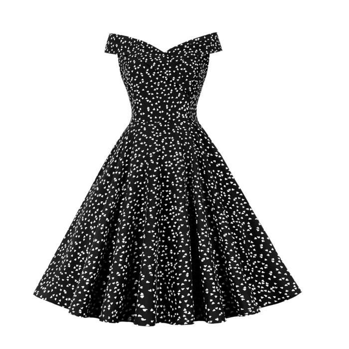 Robe femmes de soirée décontractée Vintage sexy bretelles FR37TC