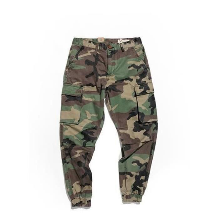 Pantalon Militaire Camouflage Forêt, Taille M, Armée Américaine, Coupe Large Et Confortable, Perfecto Pour L'hiver