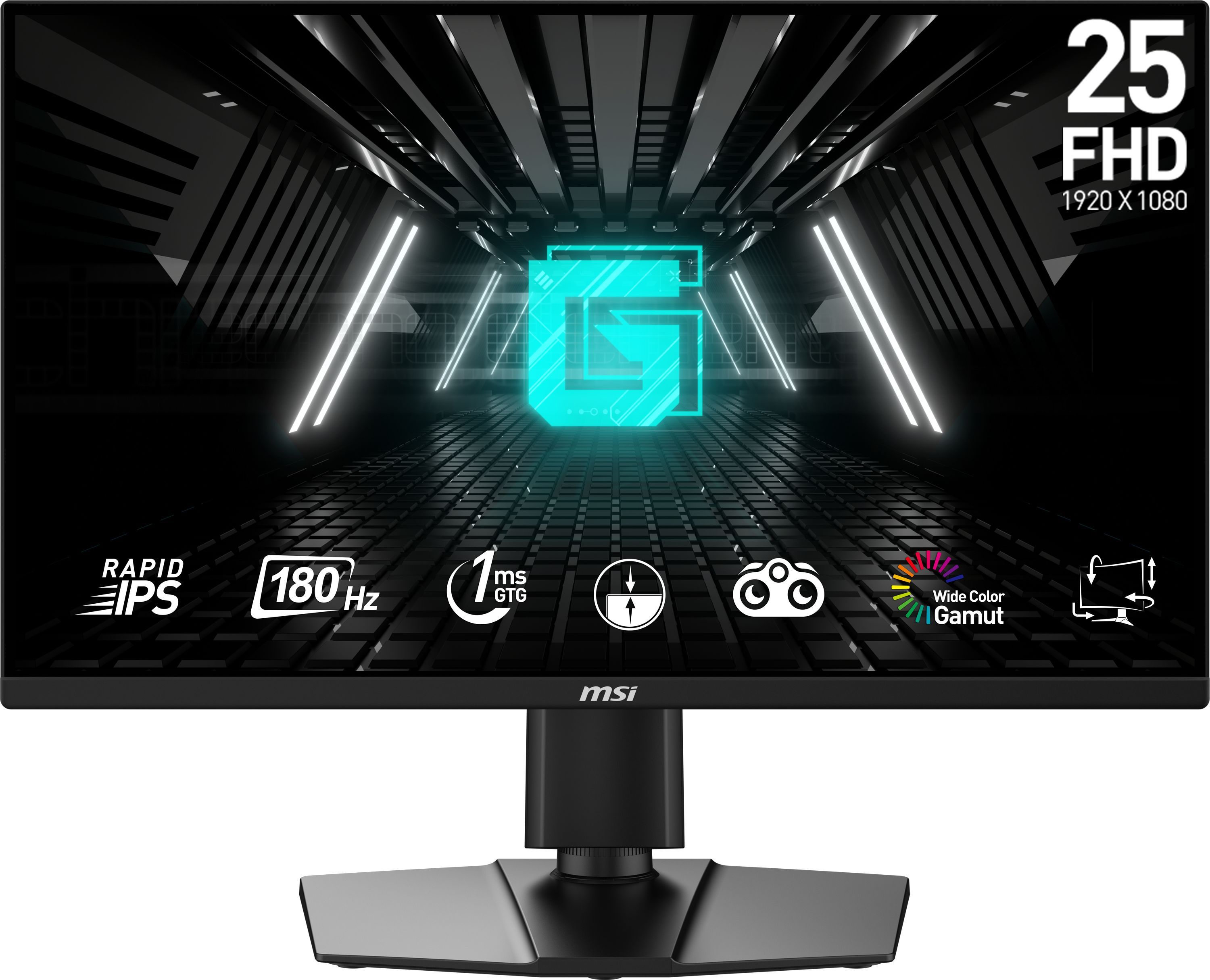 Optez pour la polyvalence avec cet écran Fast IPS de 25 pouces conçu pour offrir une expérience visuelle fluide et réactive. Avec une résolution Full HD un taux de rafraîchissement de 180Hz et un temps de réponse ultra-rapide de 1ms ce moniteur est idéal pour les joueurs compétitifs et les utilisateurs exigeants. La technologie Adaptive Sync garantit une synchronisation parfaite entre le GPU et l’écran réduisant les artefacts visuels et les déchirures pour un rendu sans compromis. Son pied ajustable vous offre une ergonomie optimale permettant de personnaliser la hauteur et l’angle pour un confort de vision prolongé. Ce moniteur allie performance confort et qualité d’image dans un design moderne et fonctionnel.