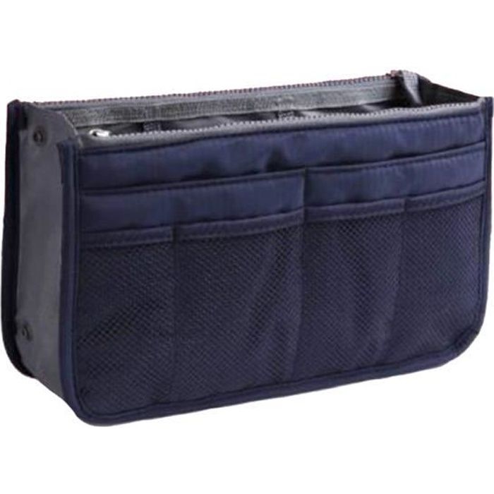 Organiseur de sac à main, Pochette Sac de Rangement intérieur pour Sac à Main ( indigo )