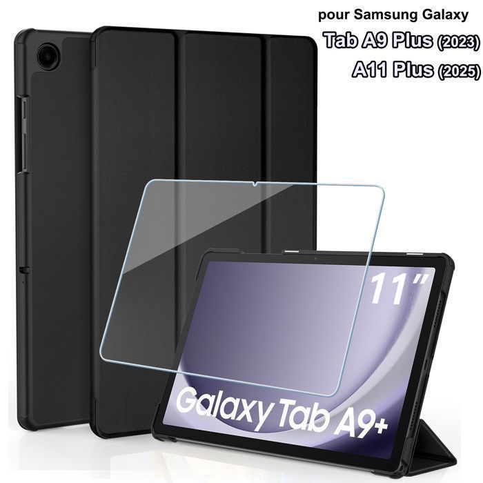 Coque étui Avec Stand Pour DOOGEE Tab A9+ / A9 Pro+ 11 Pouces - Cuir PU, Slim, Dragonne, Protection Complète - 2