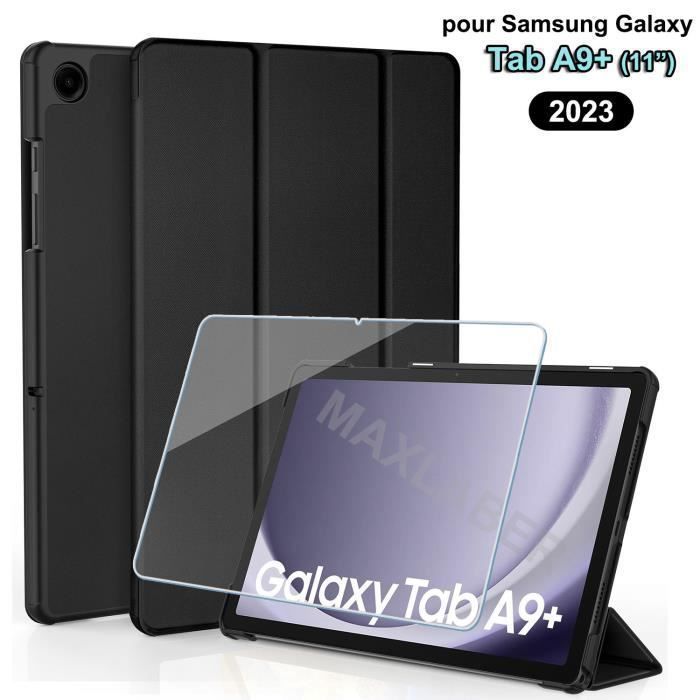 Avec Film Verre Trempé, Housse Samsung Galaxy Tab A9+ (11) Coque