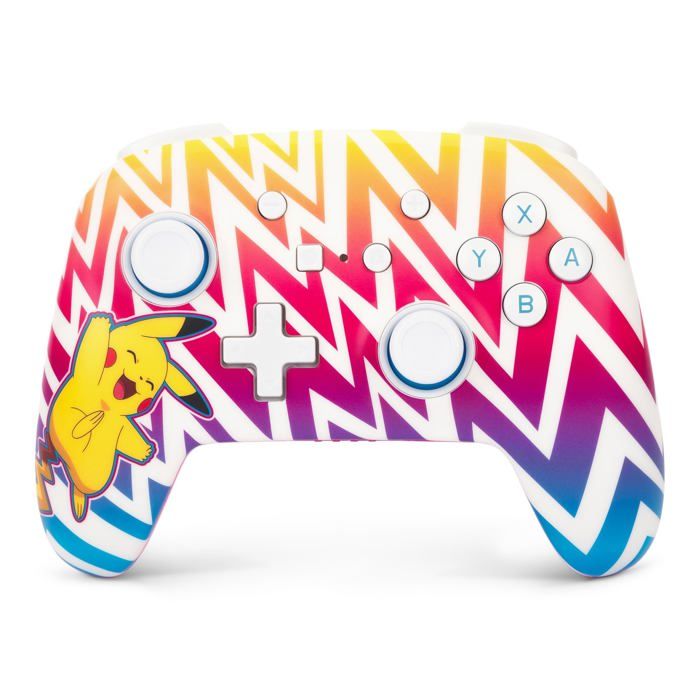Manette de jeu - POWERA - Enhanced Pikachu Vibrant - Sans fil - Jaune - Nintendo Switch