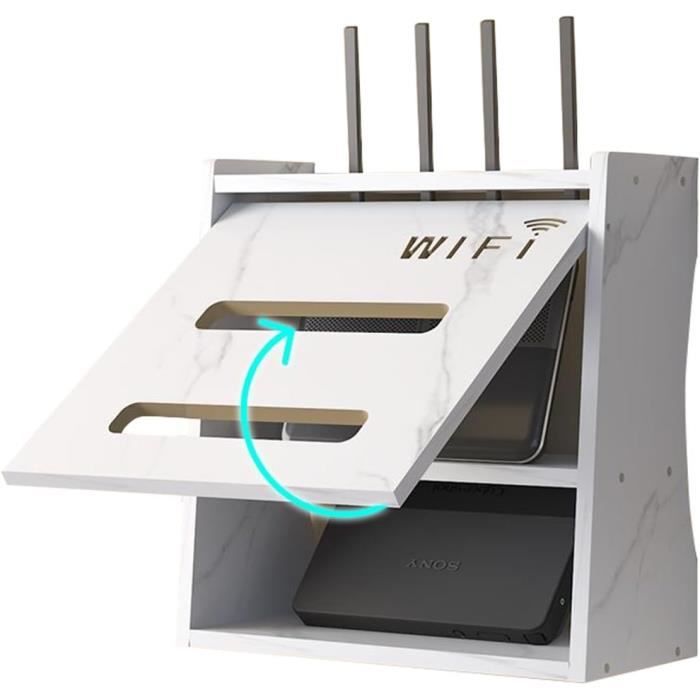 Boîte De Rangement Pour Routeur Wifi, Box Pour Support Mural, Étagère ...