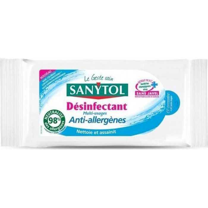 Sanytol Lingettes Desinfectantes Multi Usages Anti Allergenes 48 Lingettes Lot De 4 Cdiscount Puericulture Eveil Bebe