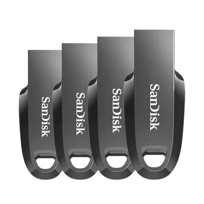 4 x Clé USB SanDisk Ultra Curve USB 3.2 Gen1 100MB/ SDCZ550 032G G46 Flash Drive paquet de quatre - vue 2