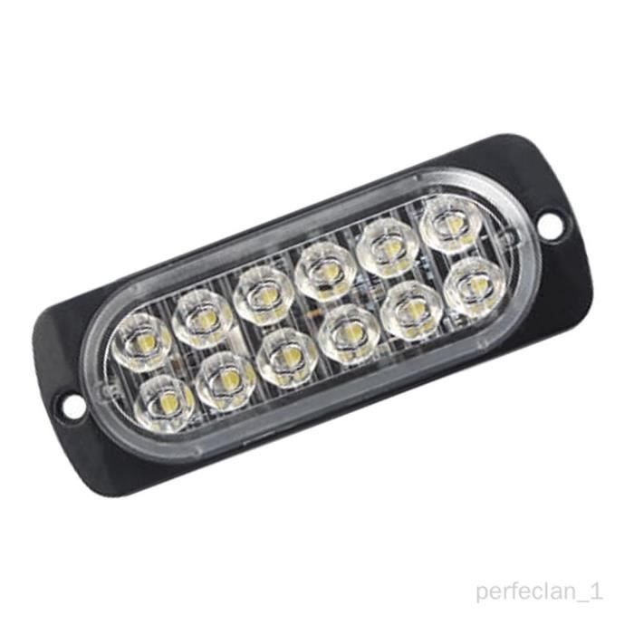 Voiture SUV 12 LED Stroboscope Flash Light Bar Lampe de Police ambre