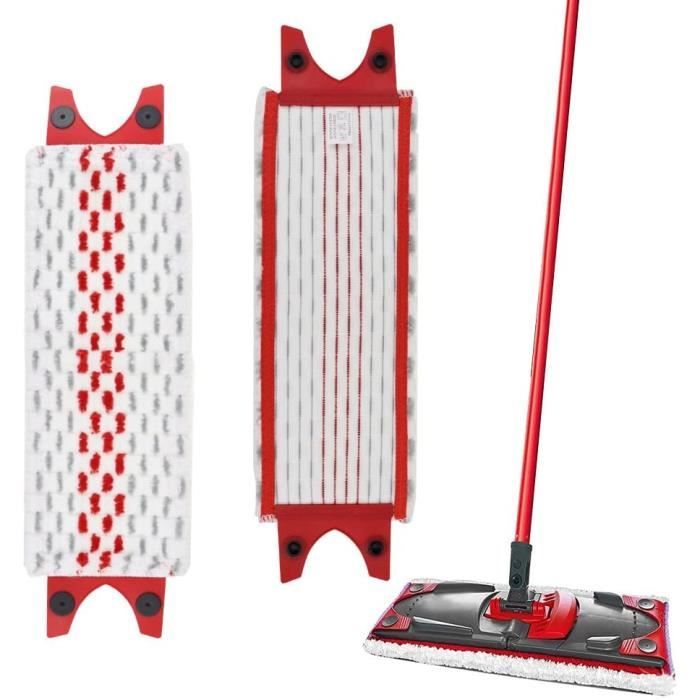 Vileda UltraMax Serpillière Avec Microfibres 2 En 1 - Balai Plat Pour Sols Durs Et Bois