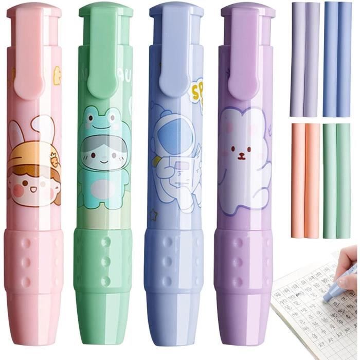 Maydahui Lot de 10 stylos à bille rétractables manuels en forme de