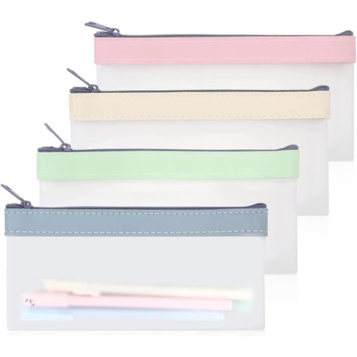 AUNGKWANG Trousse Monstre 2 En 1 Rétractable Silicone - Sac à Crayons Kawaii Avec Décorations, Bleu