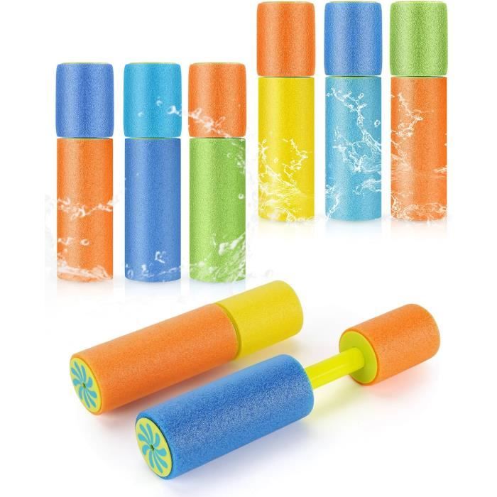 YALiya – Lot De 8 Mini Pistolets à Eau – Mousse Légère, Longue Portée, Anti-fuite – Jeux D’été Pour Piscine, Plage, Jardin