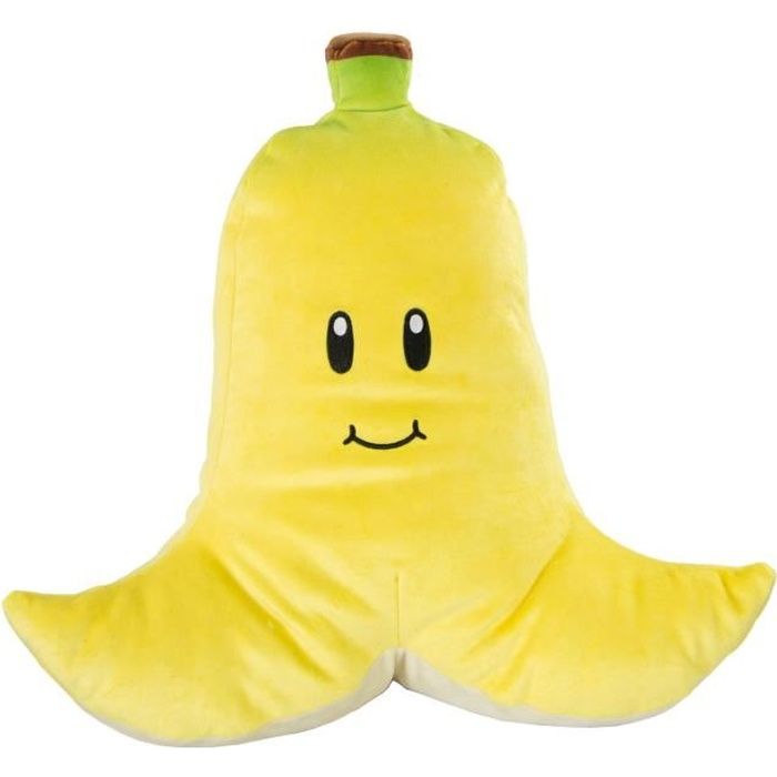 Peluche Club Mocchi Mocchi Banane 30 cm - TOMY - Mario Kart - Douceur incroyable et moelleux incomparable