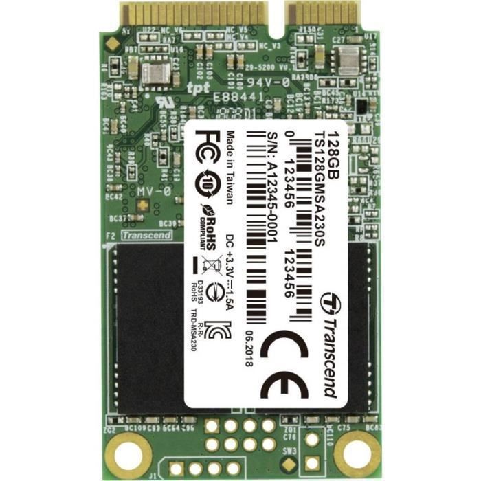 Vente Disque SSD SSD interne SATA M.2 2242 Transcend MSA230S 128 Go pas cher