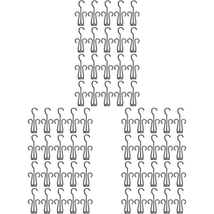 HUACA 48pcs Crochet De Cintre En Plastique Crochet De Fixation De