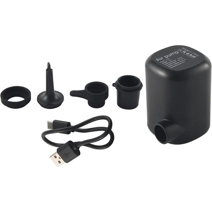 Pompe à Air électrique CLIUNT 600W – Gonfleur/dégonfleur Avec 4 Buses – Pour Matelas, Piscine, SUP, Canapé – Compact Et Silencieux