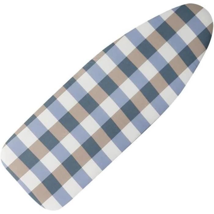 Encasa Homes Housse Table à Repasser Avec Feutre épaisseur 4 Mm - Beige - Plain Couleurs Cotton