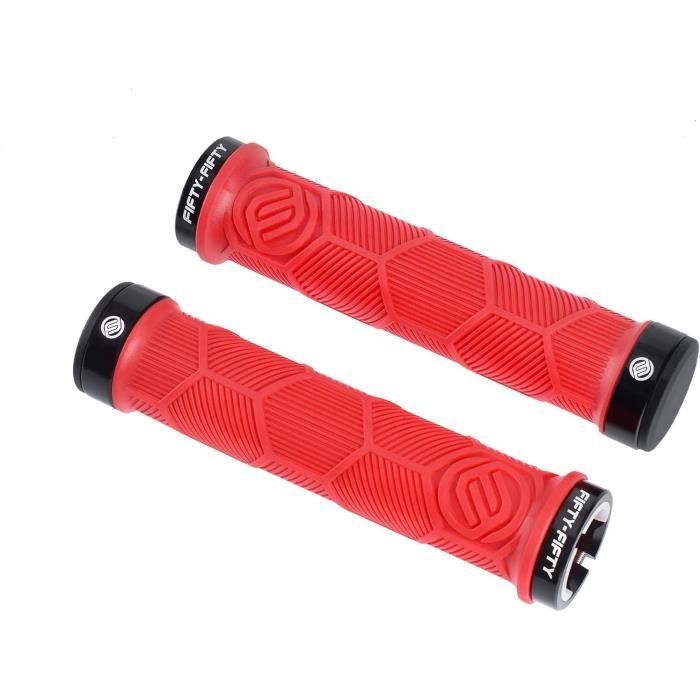 Poignées Antidérapantes Universelles En Caoutchouc Pour Moto, VTT, BMX Et Vélo De Route