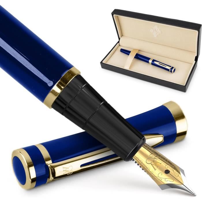Stylo Plume REGENT Iridium Doré - Marque Jinhao - Avec Cartouches, Pompe & écrin Neuf