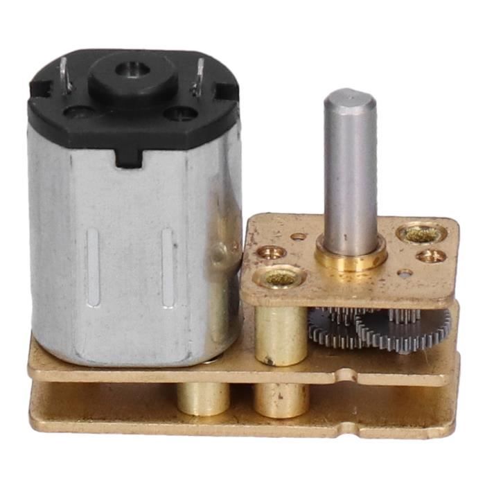 FTVOGUE Mini Moteur DC à Engrenages – 3V-9V – 100 RPM – Métal – Pour Robots Et Serrures