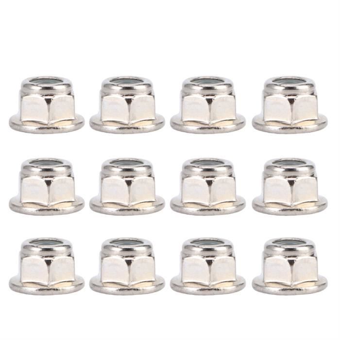 Generic Écrou de Verrouillage Antidérapant de 4 Mm, 12 Pièces pour Roue de Voiture RC, Accessoire