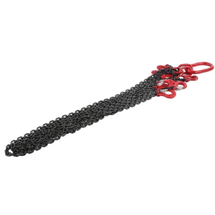 Chaîne De Levage 4 Brins Réglable 4 Tonnes – 2m, 6mm, G80 Pour Chantiers & Mines