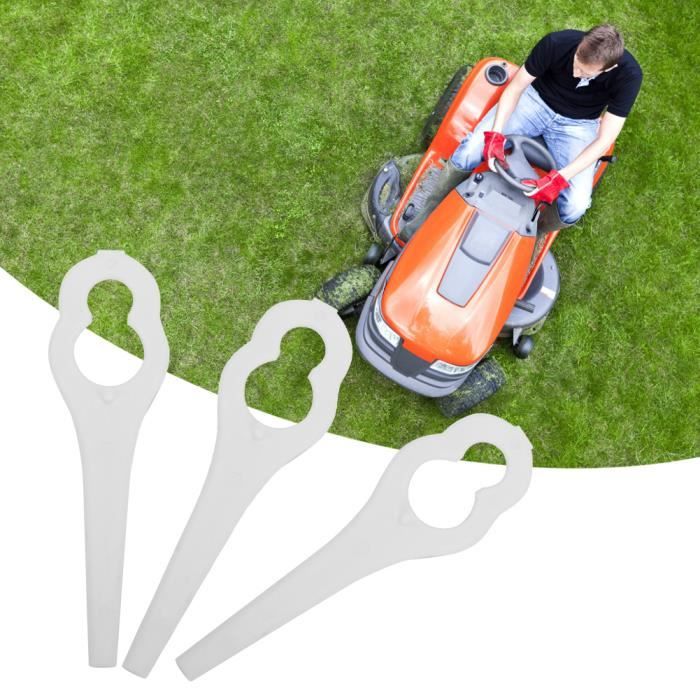 Lames De Tondeuse À Gazon En Plastique Pour Bosch Art 23-18 Li 1083-B3-0009 Blanc Lot De 50