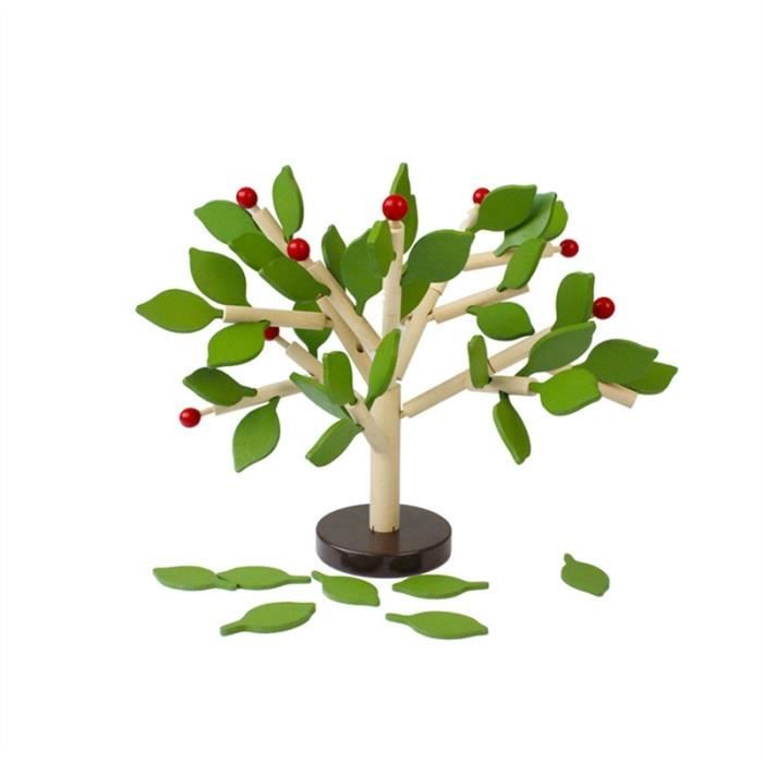 Blocs D Arbre En Bois Creatifs Avec Des Feuilles 3d Building Set Cdiscount Animalerie