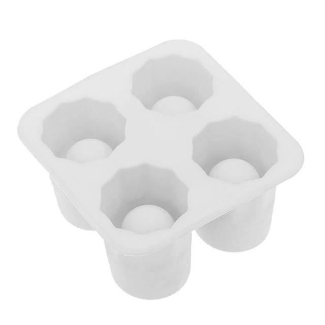 Moule à Glace Silicone 4 Cavités - Sans BPA, Réutilisable, Avec 100 Bâtonnets - Pour Popsicles Maison, Smoothies, Yaourts - 3