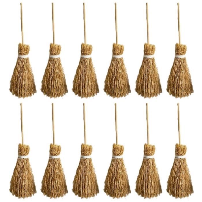 G 11cm Mini Balai En Corde Rouge 12 Pieces Decoration Suspendue Pour Fete D Halloween Accessoires Pour Maison De Poupee Cdiscount Maison
