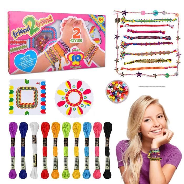 Kit de fabrication de bracelet d'amitié pour les filles Bricolage