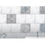 PLAGE Smooth Tiles Fliesensticker – Antico ELVAS, 6 Bogen 15x15 Cm, Vinyl, Blau-braun, Abziehbar