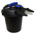 Kit de filtration à pression bio 6000l Stérilisateur UVC 11W Pompe de bassin - SunSun - 54501 - Noir-1