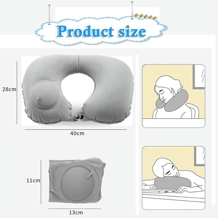 Test De L'oreiller De Voyage Tube : Coussin De Nuque Malin Pour Bagage A Main