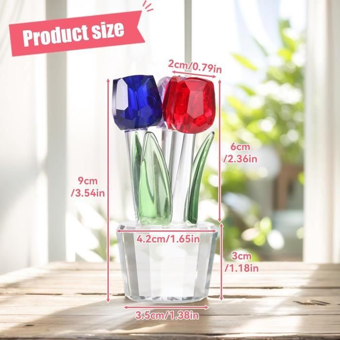 Tulipe en cristal mate ANDRA 16×12,5 cm avec ouverture de 4 cm | Leroy