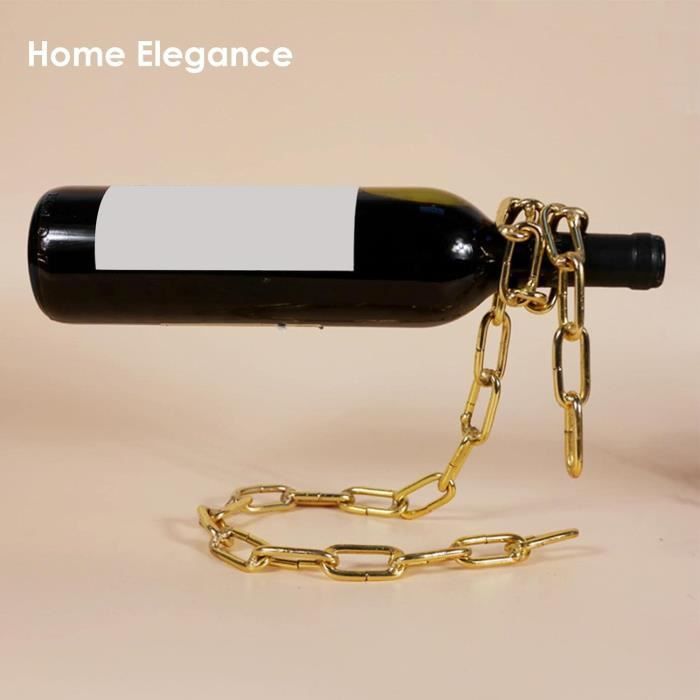 Casier à Vin en Forme de Chaîne - Support de Bouteille de Vin - Fer