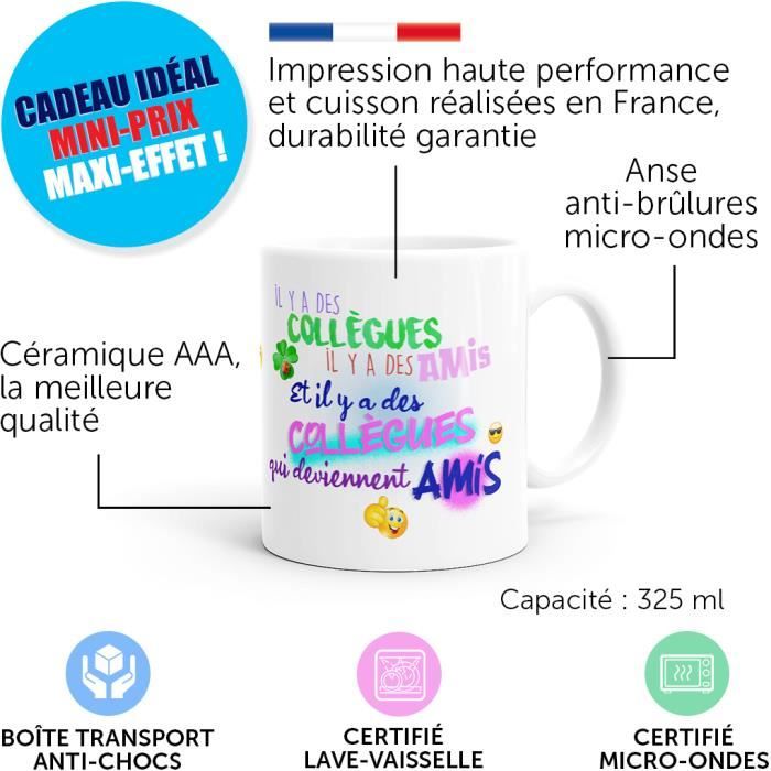 Mug Humour Collègue Amitié Idée Cadeau Orignial Ami Homme Bureau Départ Retraite Mutation.Dino