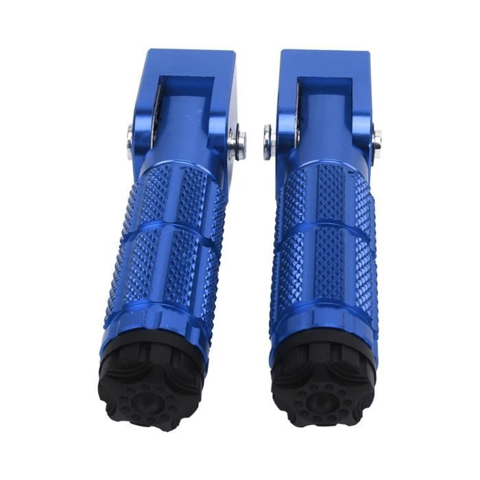 Easnea Repose-Pieds Alliage BMX Stunt Scooter 10mm Bleu - Lot De 2 Pièces