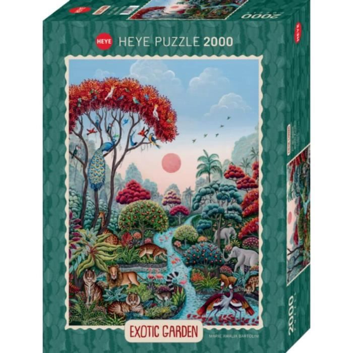 Puzzle 2000 pièces - HEYE - Paradis de la faune jardin exotique