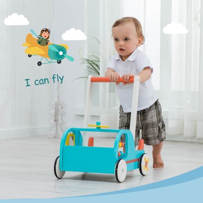 Labebe Chariot Enfant, 2-en-1 Utilisation comme Trotteur Enfant, Vert  Hérisson Trotteur Bois pour 1 An et Plus, Chariot bois/trotteur pousseur  bébé/chariot marche/trotteur pousseur bois : : Bébé et Puériculture