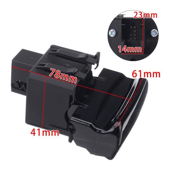 Interrupteur Frein De Stationnement électrique Pour Citroën C4 Picasso, DS4 - Réf. OE 470703, 7 Broches, Noir - Remplacement Facile - 10