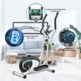 Vélo elliptique magnétique - Fitness - 8 niveaux de résistance - Capteur de fréquence cardiaque - Max. 120 kg-2