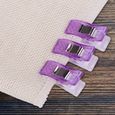 YOSOO Pince à piquer 20pcs / pack Clip de couture en plastique pour pinces à relier en tissu à tricoter à coudre (violet)-2