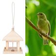 Mangeoire à oiseaux, maison à oiseaux en bois, arbre extérieur bricolage décoration bois matériau Texture droite à-2