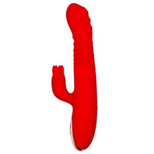 Vibromasseur Rabbit Chauffant Avec Fonction Va-et-vient - Rose - USB - Neuf