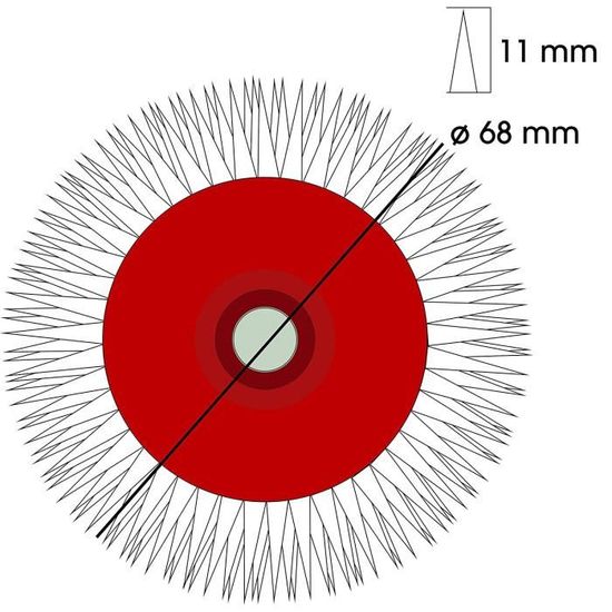 Pangolino - Rouleau débulleur 25 cm de Pangolino avec étrier métallique à 1  bras - Longueur des pointes : 11 mm - Qualité professionnelle : :  Bricolage