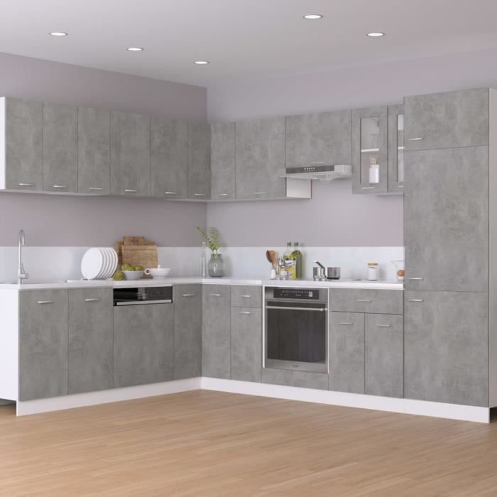 Cuisine Haut Gris Meuble Haut De Cuisine Armoire De Cuisine Gris Sonoma 60 X 31 X 40 Cm  8343fr Leroy Merlin